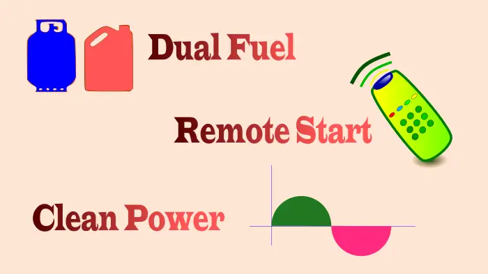 dual fuel inverter generator with remote start