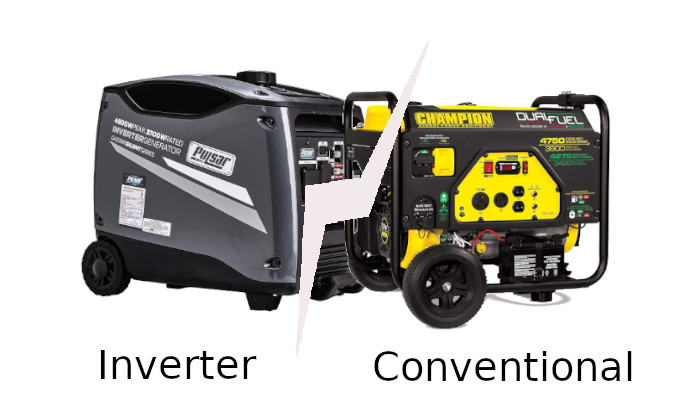 Inverter generator vs conventional generator